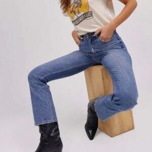 Lee x Daydreamer Size 29/28 High Rise Western Crop Bootcut Jeans